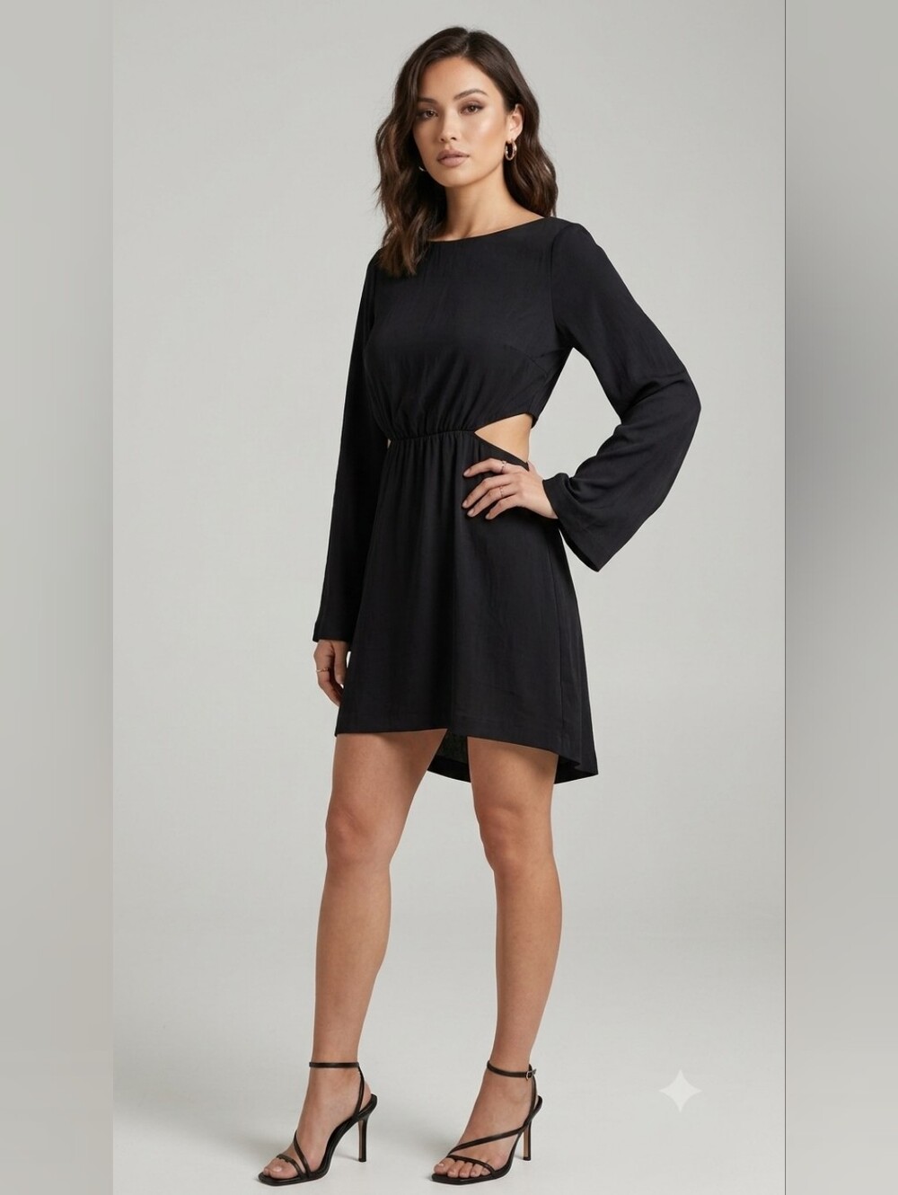 8. Dynamite Long-Sleeve Cutout Mini Cocktail Dress